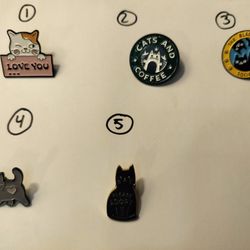 Enamel Cat Pins