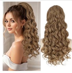 20-Inch Curly Corkscrew Drawstring Ponytail Extension