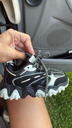 Black and White Chunky Sneakers