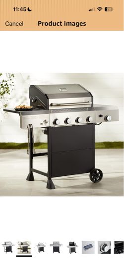 Barbecue grill 4 burner + 1 bbq griller smoker