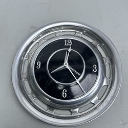 1970’s Unique Mercedes Hub Cap Wall Clock