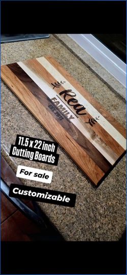 Custom Wood Cutting Board, Maple Cherry Walnut. Kitchen House 