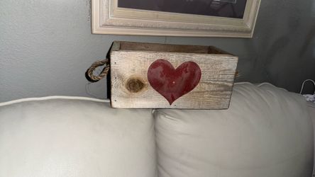   Solid Wood Box Store Anything In It 12” X 7”