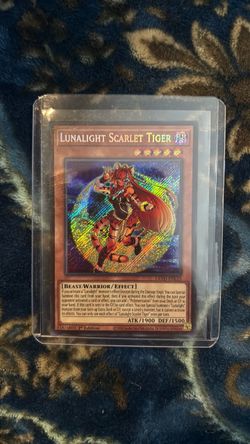Yu-Gi-Oh Lunalight Scarlet Tiger 1st Edition Holo