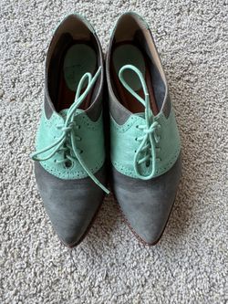 Frye Smooth Leather “Delia” Saddle Shoes 9M