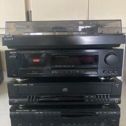 Vintage  Cassette, Disc, Receiver and Record Player