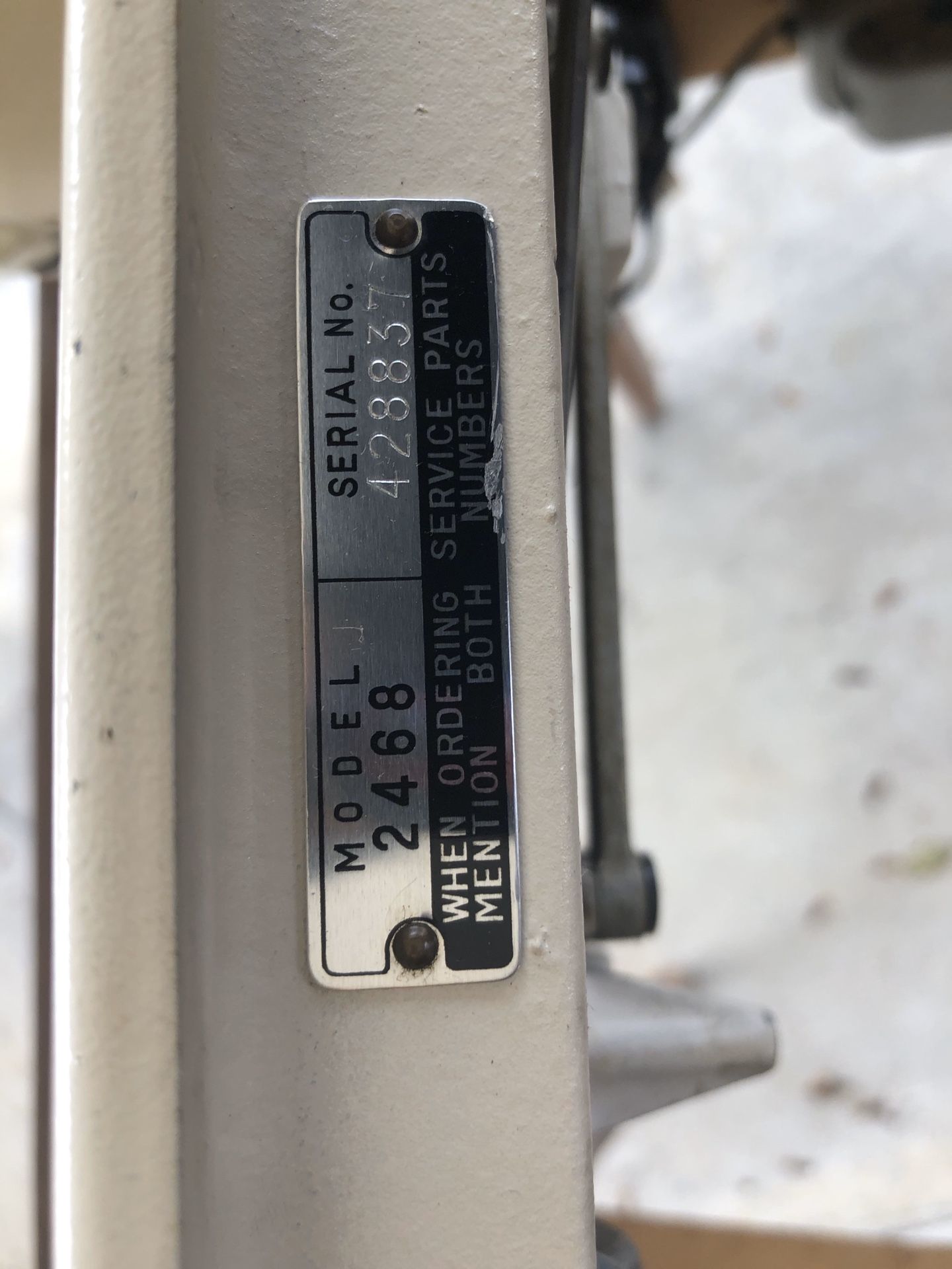 Vintage Elgin Sewing Machine model 2468 With Wood Case for Sale in