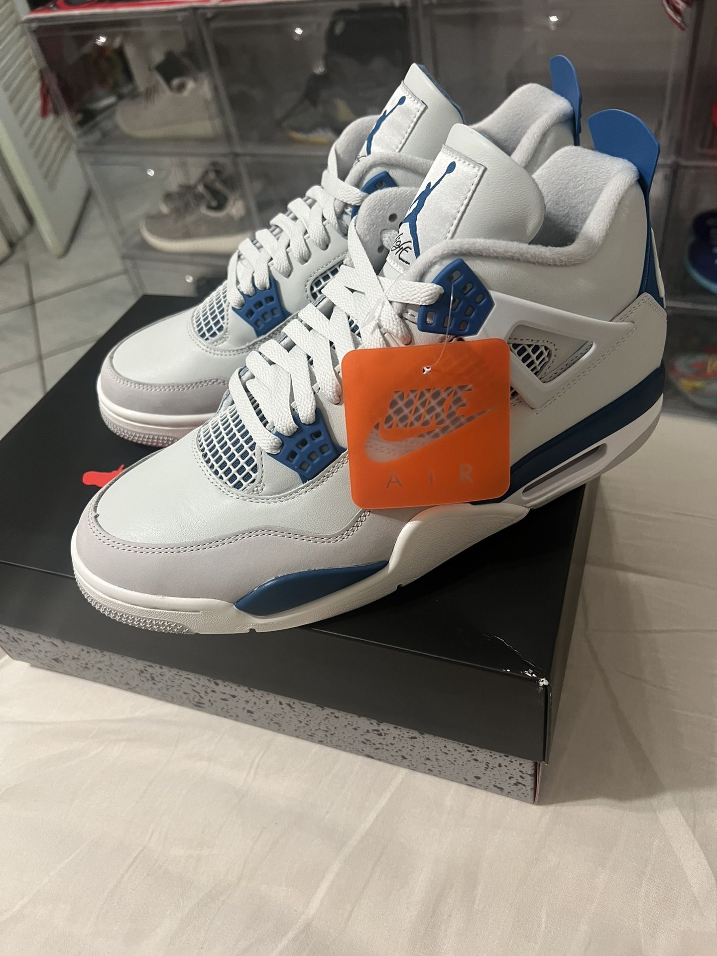 Jordan 4 Military Blue Nike Og Retro New