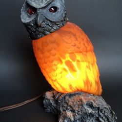 Vintage Oddity Owl Lamp