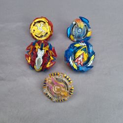Takara Tomy Beyblade Lot Of 5 No Launcher Preowned (3)