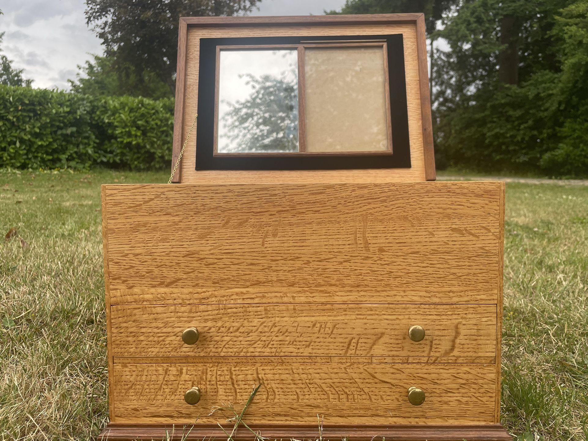 Solid Oak Jewelry Box – $150 OBO