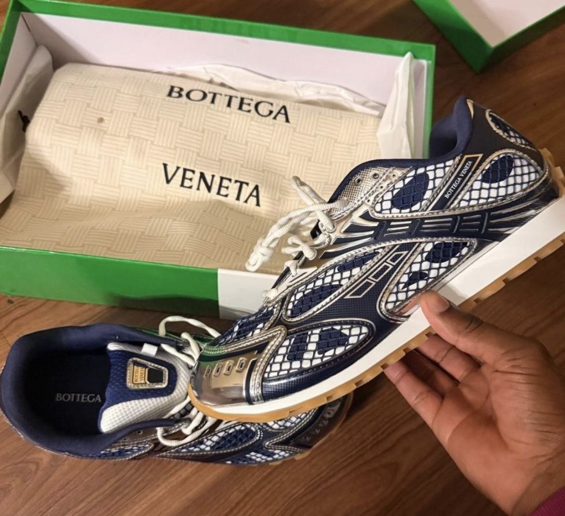 Navy Blue Bottegas