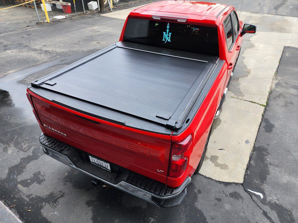 SyneticUSA 2007-2024 Chevy Silverado/GMC Sierra  Hard Aluminum Retractable Tonneau Cover Off-Road Pro Version For 5.8ft Short Bed