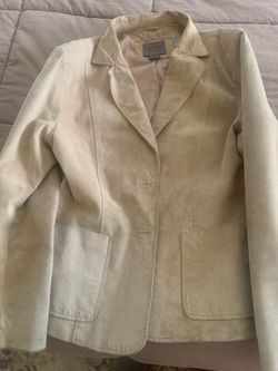 Leather blazer size 8