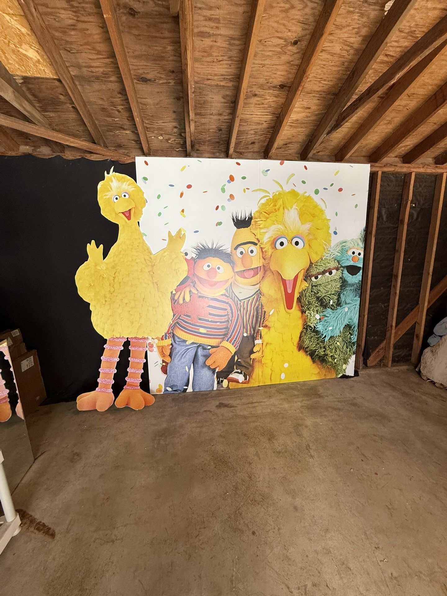 Sesame Street Backdrop Decoration Birthday Wall