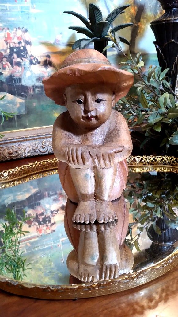 Vintage Carved Statue