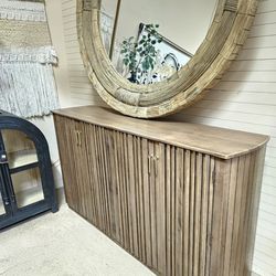 New Solid Mango Wood 4 door  Console Cabinet or tv stand