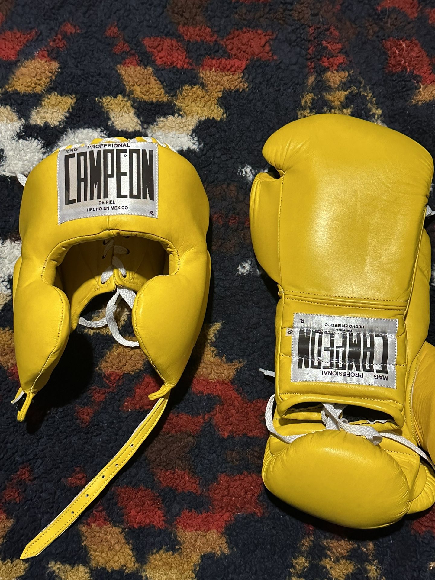 Boxing Headgear And Gloves