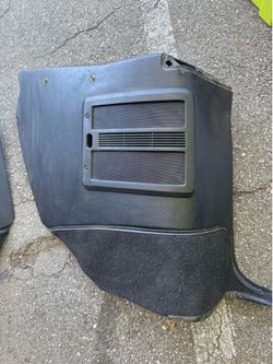 1990 mustang convertible rear interior panels