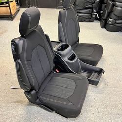BRAND NEW BLACK CLOTH BUCKET SEATS WITH CONSOLE 