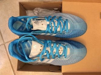 Adidas running shoes (blue), women's size 8, like new, $20