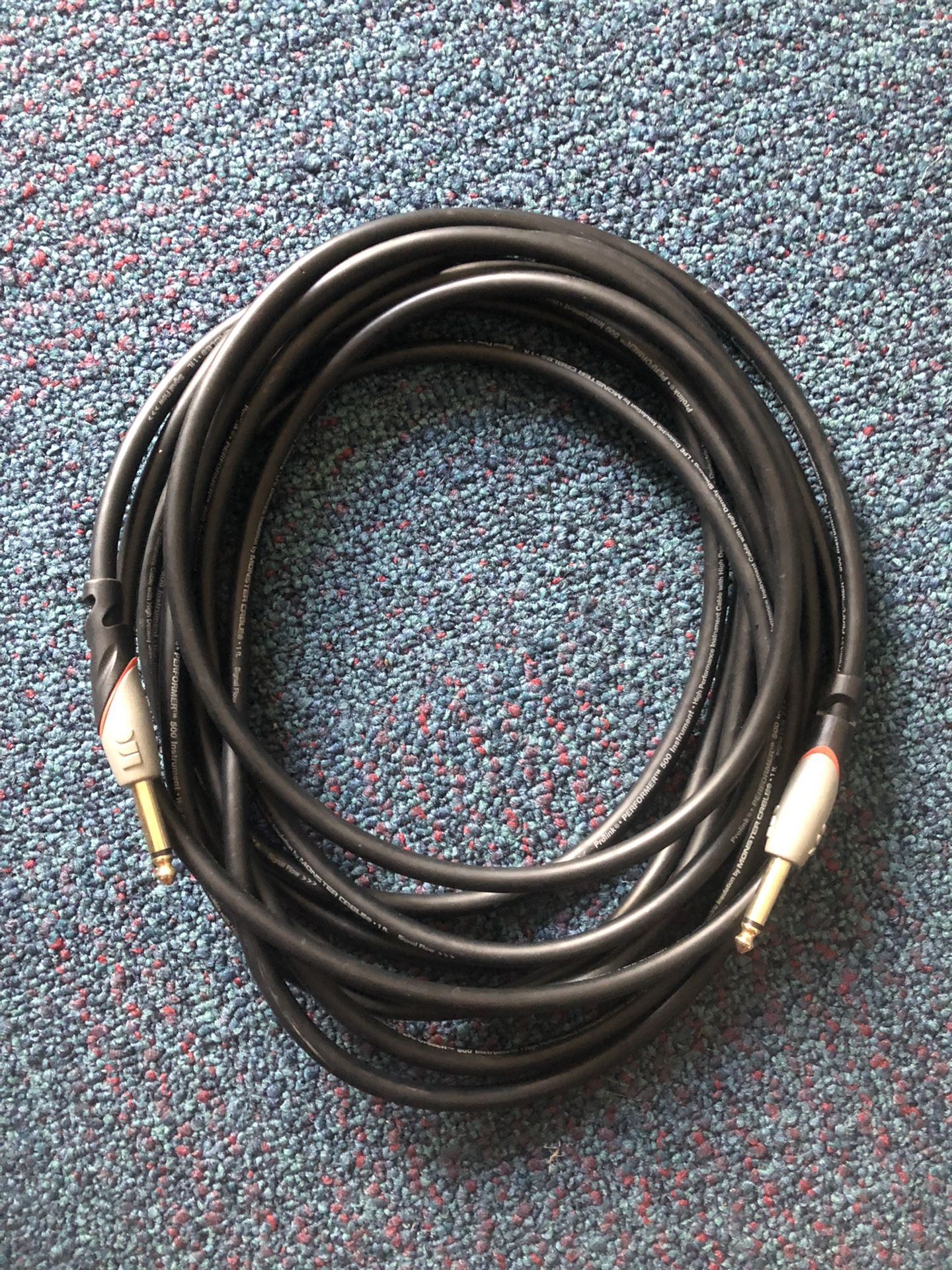 MONSTER Prolink PERFORMER 500 21ft Instrument cable (will consider trade for cheap pedals