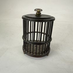 Antique Chinese Hardwood Zitan? Cricket Carry Cage Scholars Object Republic