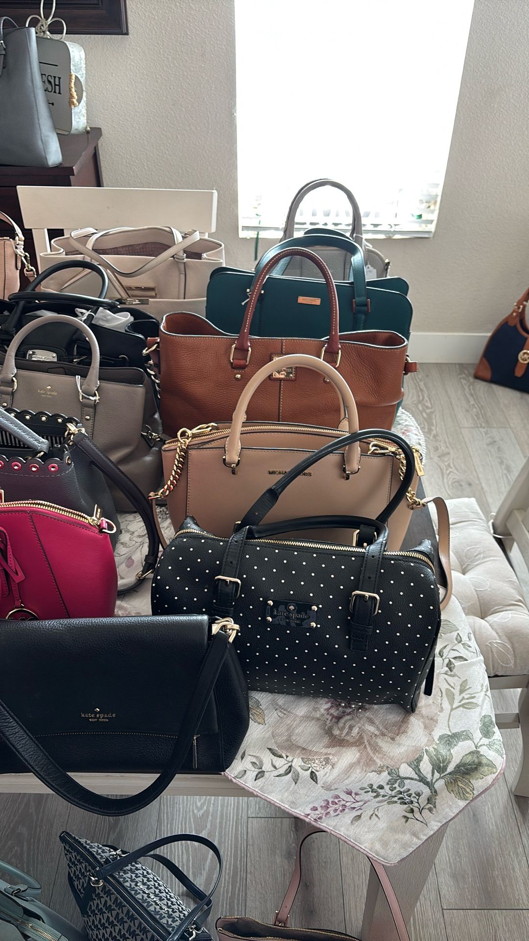 Ladies, Michael Kors, and Kate Spade authentic Handbags