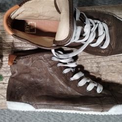 FRYE High Top Leather 9.5m Womens