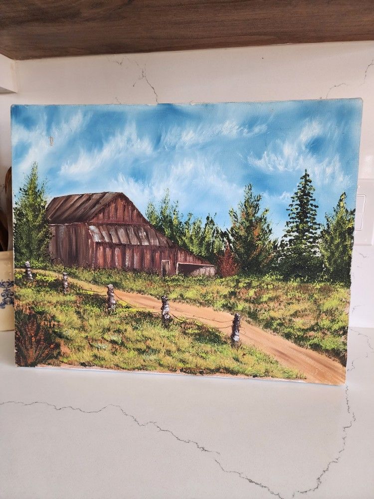 Barn Scene Painting 