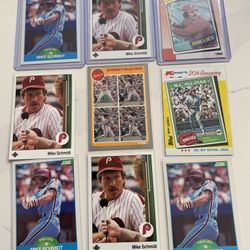 Mike Schmidt 1980’s card by Score/Topps/Upper Deck 9-lots 