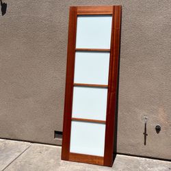 7 Interior Solid Wood Doors (White Glass)