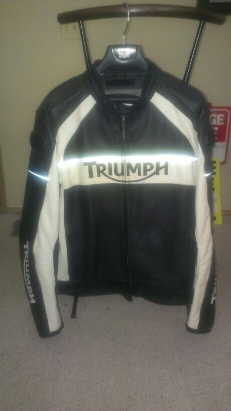 Triumph leather motorcycle jacket