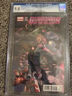 CGC 9.8 Guardians of the Galaxy #3 Leinil Francis Yu Art