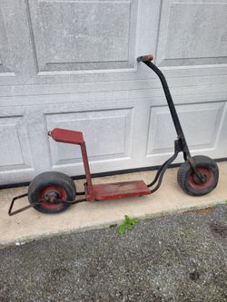 Antique Childs scooter w/ Fold Down Seat