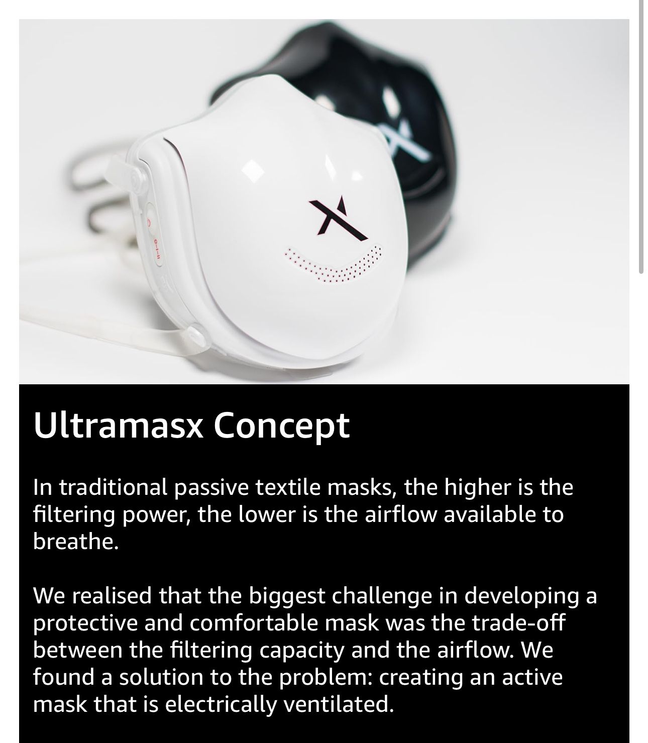Ultramasx UltraOne Filtered Face Mask 