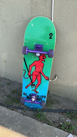 El Diablito Blackout Skateboard with Broken Promises Grip Tape