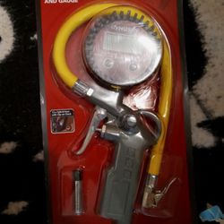 Husky Air Pressure Gauge And Inflator 1/4