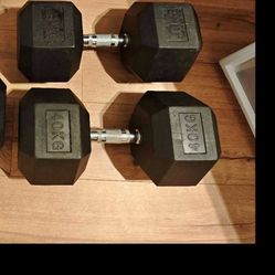 90 lbs dumbbells pair