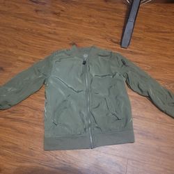 Boys Wonder Nation Medium Olive Bomber Jacket