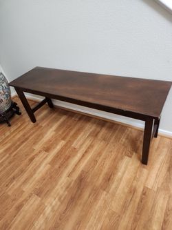 Wooden bench