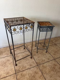VTG Metal Freestanding Plant Stands Home Garden Decor