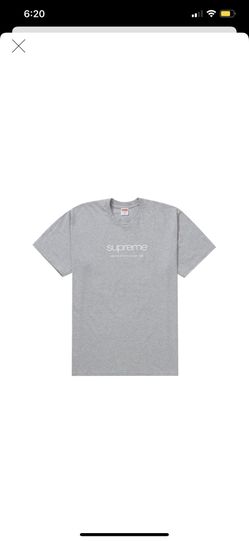 Supreme “Shop” Tee - heather grey - size: Medium