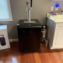 Dual tap kegerator