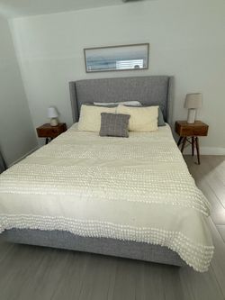Queen size bed and frame