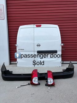 Nissan NV200 diver side door , bumper, tail lights