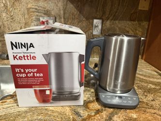 Ninja KT200 Precision Temperature Electric Kettle, 1500 watts, BPA Free, Stainless, 7-Cup Capacity, Hold Temp Setting, Silver