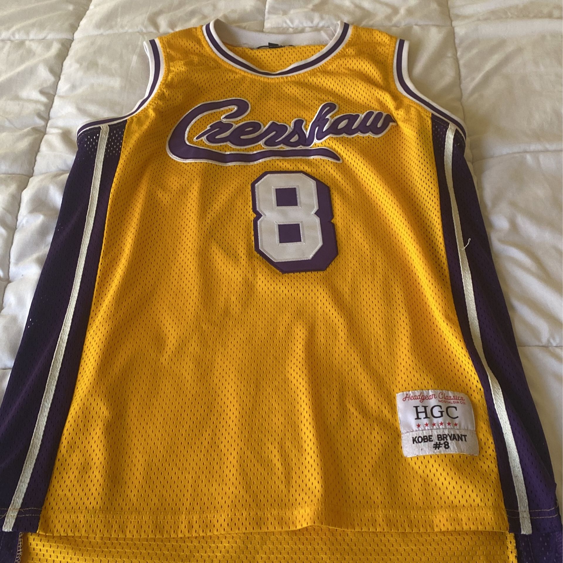 Kobe Bryant #8 Crenshaw Headgear Classic jersey (HGC)