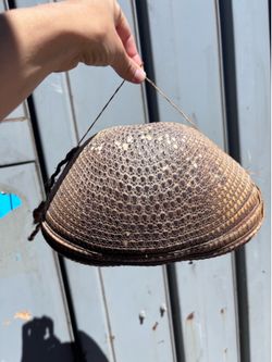Vintage Armadillo Shell Basket