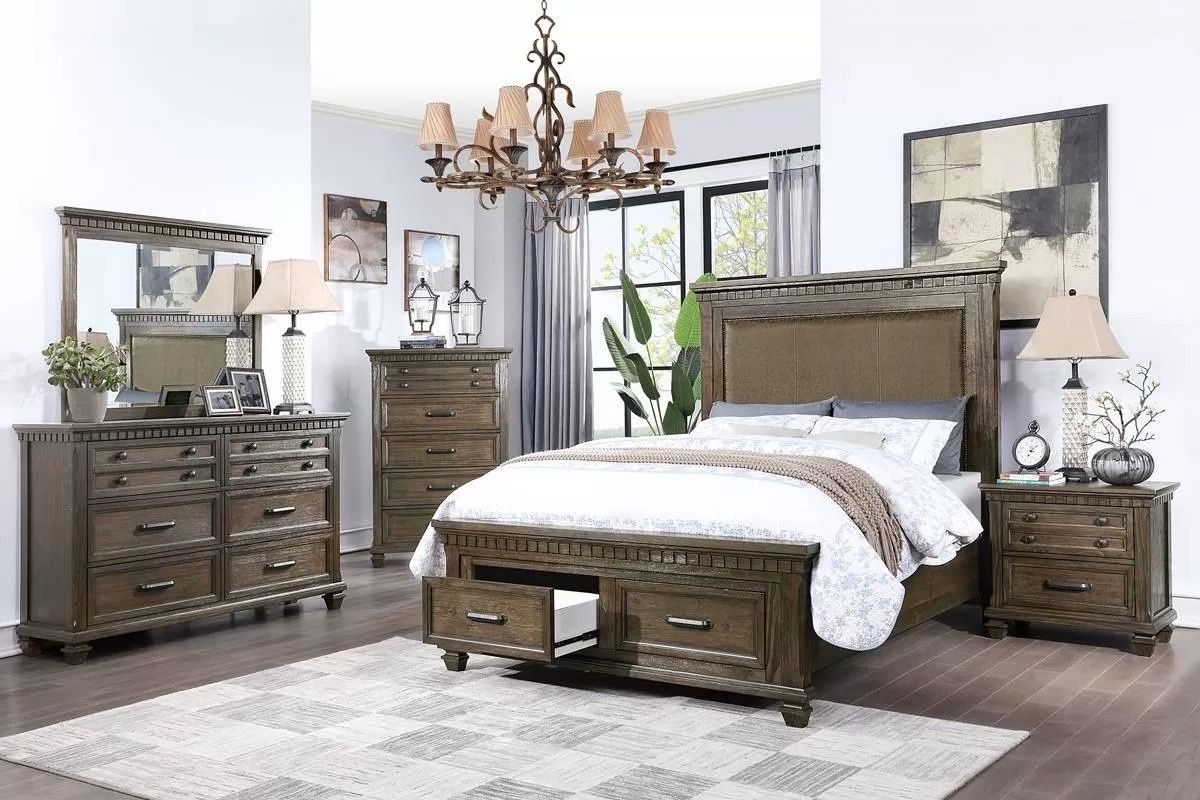 Queen size bed frame mattress included new in a box Cama queen size Colchon Incluido Nueva en Caja
